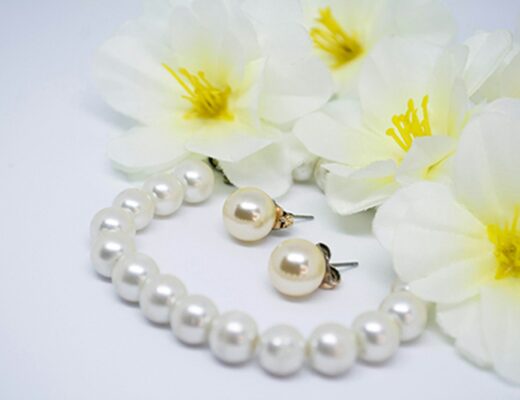 Igazgyöngy fülbevaló – White and Black ékszershop Budapest kollekcióban